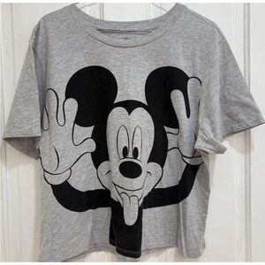 Disney Gray Mickey Mouse Graphic Tee​